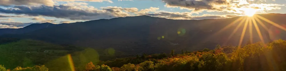 Mt. Ellen, Vermont, sun flare